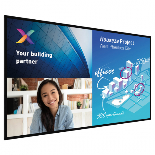 Philips C-Line Whiteboard Display 86BDL6051C 86 Zoll