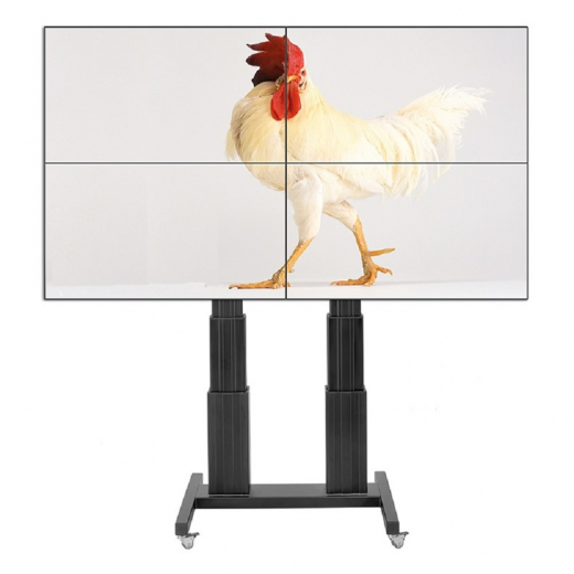 Elektrisch hoehenverstellbares Videowallliftsystem fuer bis zu 2x2 40 - 55 Zoll Displays