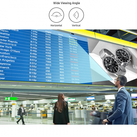 Samsung Videowall 2x2 55 Zoll mit 0,88 mm Stegbreite inkl. passender Wandhalterung