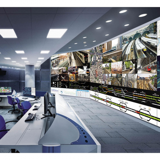 Samsung Videowall 3x3 mit 55 Zoll 0,88 mm Stegbreite inkl. passender Wandhalterung