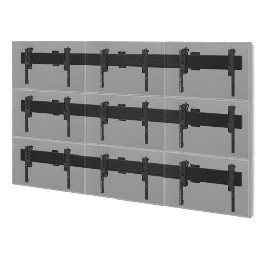 Samsung Videowall 3x3 mit 55 Zoll 0,88 mm Stegbreite inkl. passender Wandhalterung