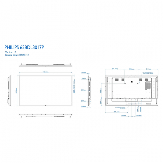Philips 65BDL3017P/00 Public Info Display 65 Zoll (164 cm)