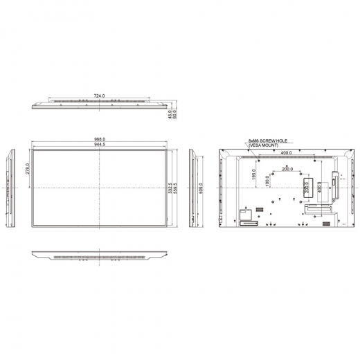 iiyama ProLite LE4340UHS-B1 UHD Digital Signage Display 43 Zoll