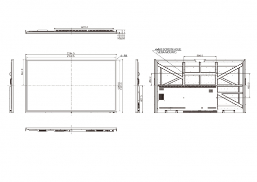 iiyama ProLite TE9804MIS-B1AG 98 Zoll Touchdisplay mit integrierter Whiteboard Funktion