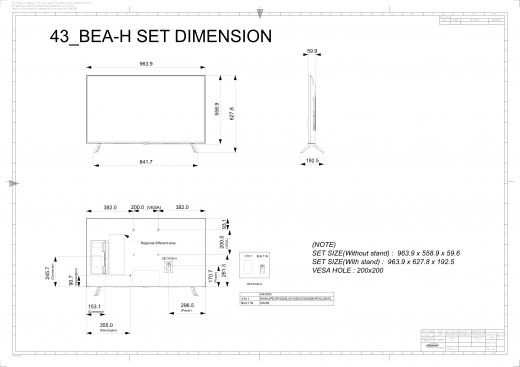 Samsung Smart Signage BE43A-H 43 Zoll