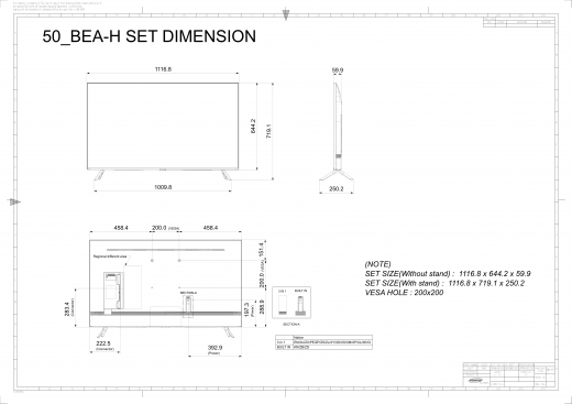 Samsung Smart Signage BE50A-H 50 Zoll