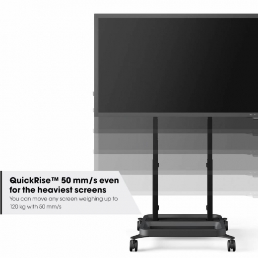 RISE 5305 Trolley mit motorisiertem Display-Lift 50 schwarz