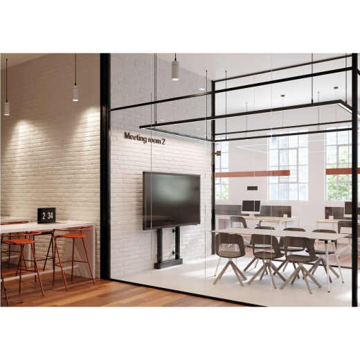 RISE 2005 Boden-Wand-Loesung mit motorisiertem Display-Lift 50 mm/s schwarz