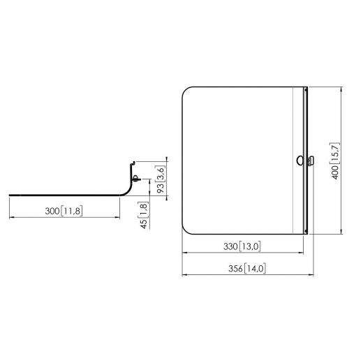 Laptophalterung RISE A131 für motorbetriebene Display-Lifts (schwarz)