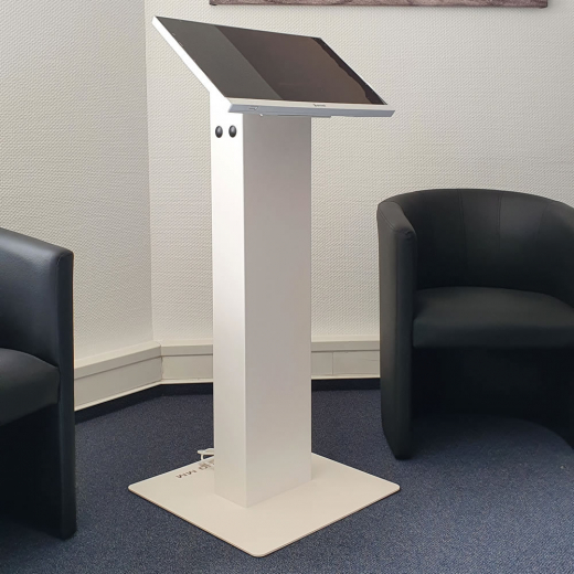 Kiosksystem Info Pult DWS22W 22 Zoll Touch Weiss