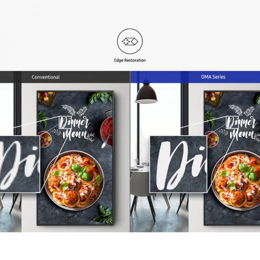 Samsung UHD Schaufenster Display OM75A 75 Zoll
