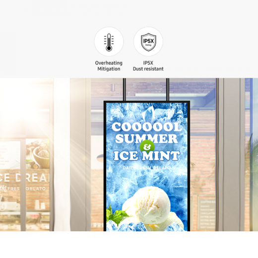 Samsung UHD Schaufenster Display OM75A 75 Zoll