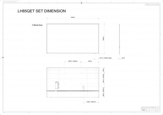 Samsung Smart Signage QE85T 85 Zoll