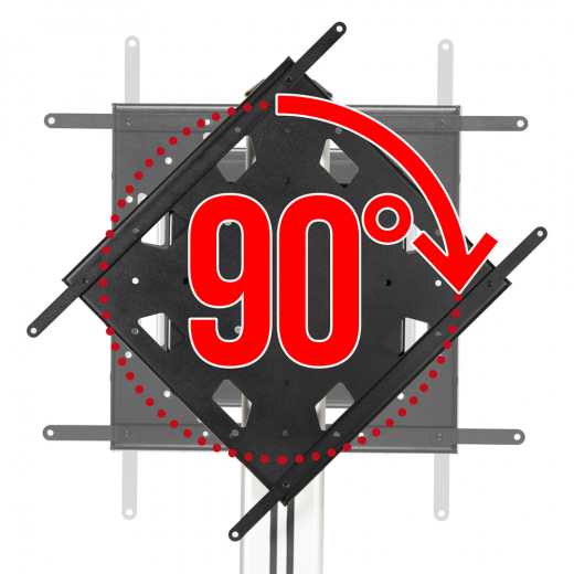 Rotierbarer Rollwagen BT8566 für Displays bis 75 Zoll