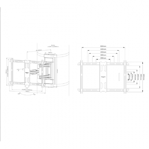 Frei bewegliche Saeulenhalterung Neomounts WL40S-910BL16