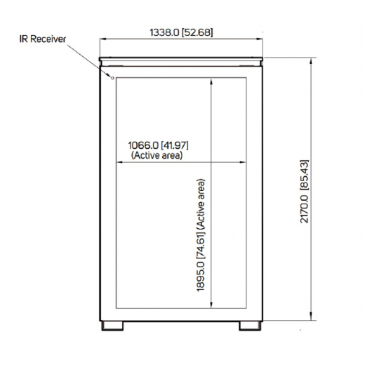Doppelseitge Outdoor Werbestele DK861DR4 mit zwei 86 Zoll Displays