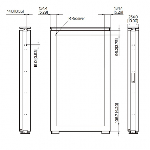 Doppelseitge Outdoor Werbestele DK861DR4 mit zwei 86 Zoll Displays
