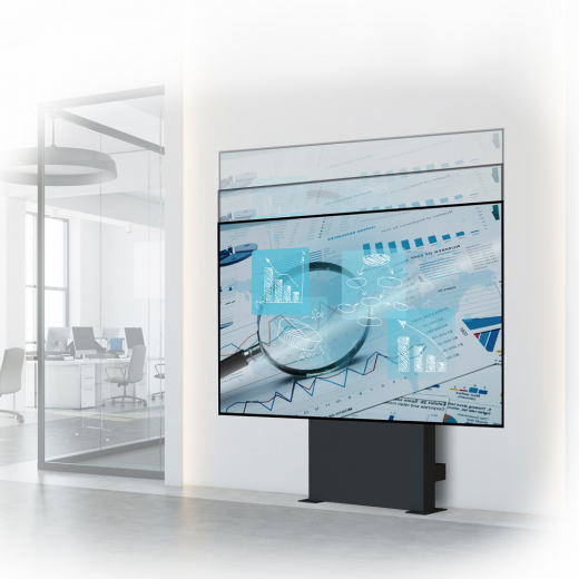 Motorisierte Boden-zu-Wand-Halterung BT8569 mit Hoehenverstellung