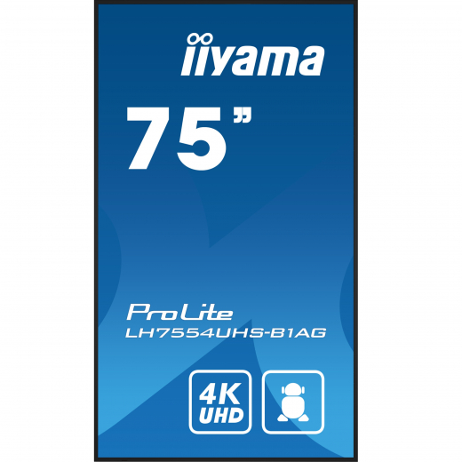 iiyama ProLite LH7554UHS-B1AG 75 Zoll UHD Digital Signage Display