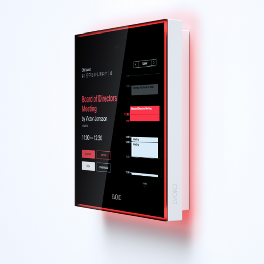 Evoko Naso Raumbuchungssystem 8 Zoll LCD Multi-Touch-Display