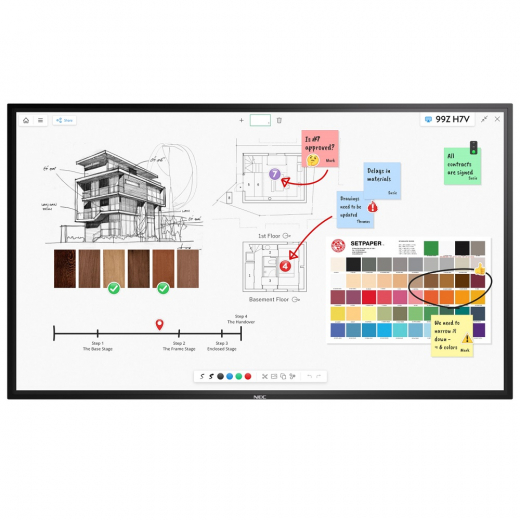 NEC MultiSync M651 IGB 65 Zoll UHD InGlass Touch Bildschirm