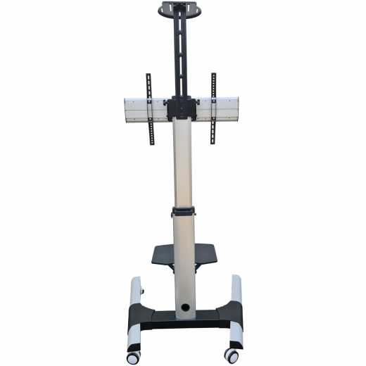 Hoehenverstellbarer Rollwagen auf Rollen mit Rotations-Funktion fuer 30-70 Zoll Displays
