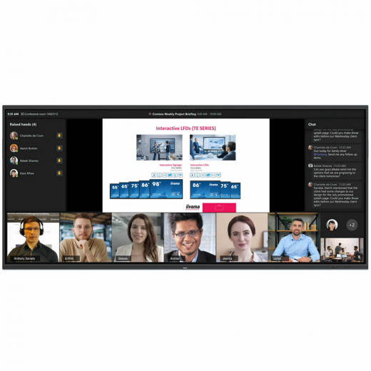 iiyama Prolite TE10518UWI-B1AG 105 Zoll Panorama Display mit Whiteboard Funktion