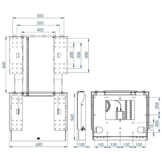 MM-7500 motorisierte Wandhalterung für Display bis 100 kg