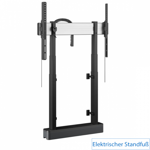 Komplett-Set bestehend aus elektrischem/manuellem Standfuß mit 86 Zoll Touch Display und Zubehör