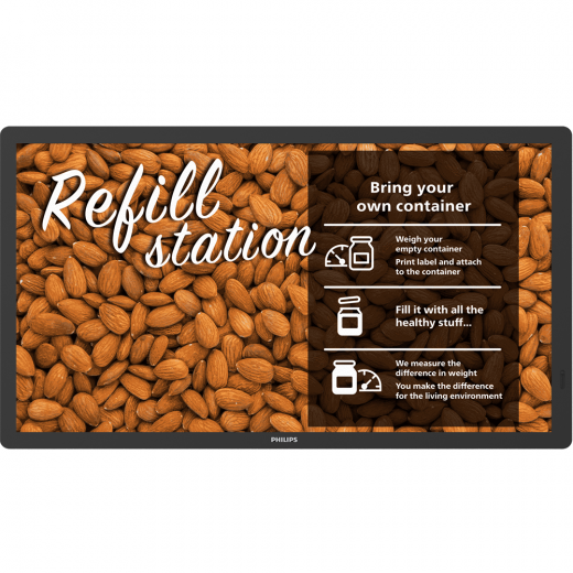 Philips Tableaux 25BDL4150I ePaper Display mit Cloud Anbindung