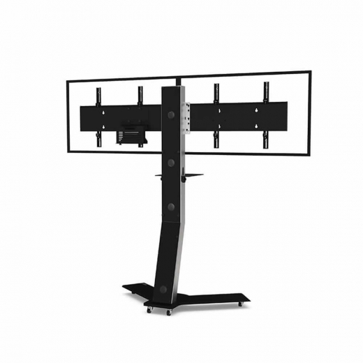 Ekinox Videokonferenz-Rollwagen für zwei 52 - 65 Zoll Displays