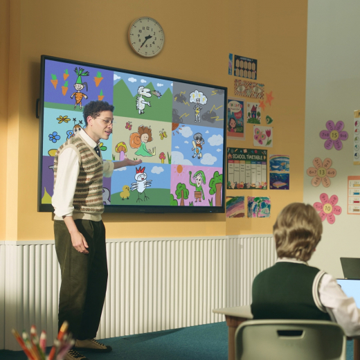 Samsung WA75D 75 Zoll digitales Whiteboard mit Google EDLA