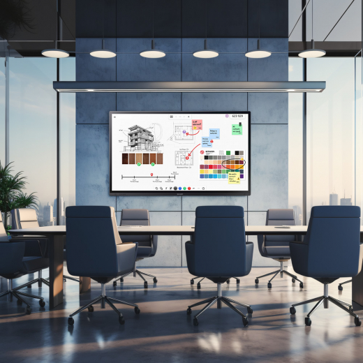 Sharp PN-LA652 Interaktives Whiteboard 65 Zoll mit Eco-Modi