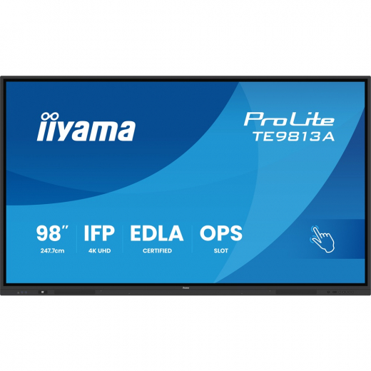 iiyama ProLite TE9813A-B1AG – 98 Smartboard mit 4K UHD und Touch-Funktion