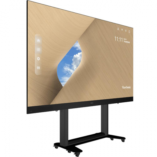 Faltbares 135 Zoll All-in-One LED Display mit Ständer und motorisierter Höhenverstellung sowie Transportkoffer