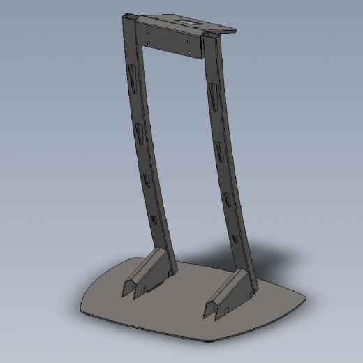 Parabella TV Standfuß im Pult-Design