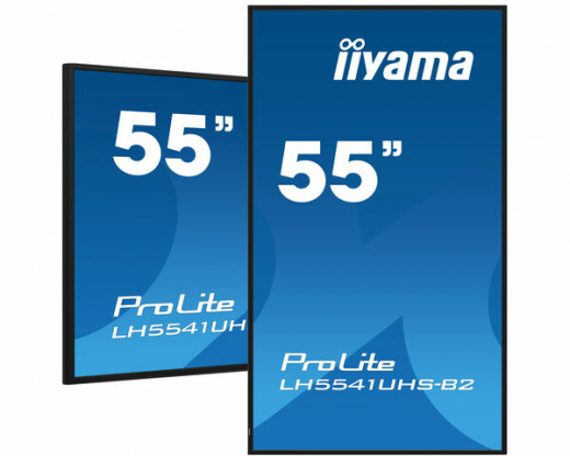 iiyama LH5541UHS-B2 Signage-Display Kiosk-Design 138,7 cm (54.6) LCD 500 cd/m? 4K Ultra HD Schwarz Eingebauter Prozessor 18/7
