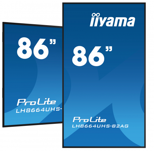 iiyama LH8664UHS-B2AG Signage-Display Digital Signage Flachbildschirm 2,18 m (86) WLAN 500 cd/m? 4K Ultra HD Schwarz Eingebauter Prozessor Android 24/7