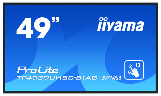 iiyama ProLite TF4939UHSC-B1AG Computerbildschirm 124,5 cm (49) 3840 x 2160 Pixel 4K Ultra HD LED Touchscreen Multi-Nutzer Schwarz