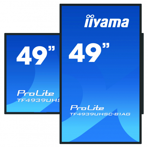 iiyama ProLite TF4939UHSC-B1AG Computerbildschirm 124,5 cm (49) 3840 x 2160 Pixel 4K Ultra HD LED Touchscreen Multi-Nutzer Schwarz