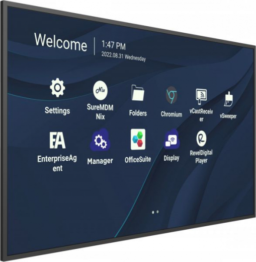 Viewsonic CDE9830 Signage-Display 2,49 m (98Zoll) WLAN 500 cd/qm 4K Ultra HD Schwarz Eingebauter Prozessor Android 11