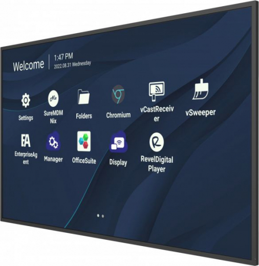 Viewsonic CDE9830 Signage-Display 2,49 m (98Zoll) WLAN 500 cd/qm 4K Ultra HD Schwarz Eingebauter Prozessor Android 11