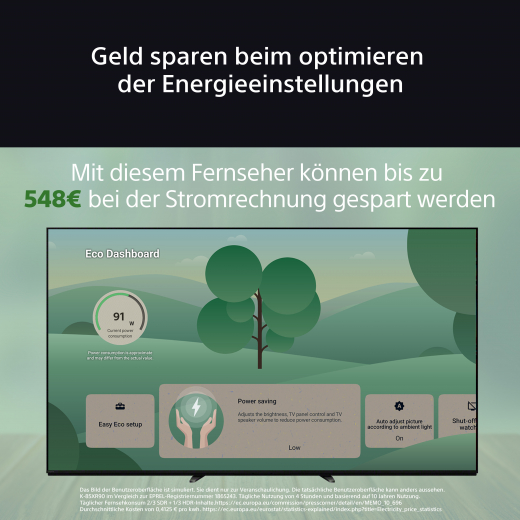 Sony FWD-85XR90 Fernseher 2,16 m (85Zoll) 4K Ultra HD Smart-TV WLAN Schwarz