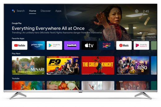 Sharp 55FP1EA Fernseher 139,7 cm (55Zoll) 4K Ultra HD Smart-TV WLAN Silber