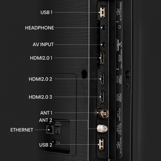 Hisense 65U6KQ Fernseher 165,1 cm (65Zoll) 4K Ultra HD Smart-TV WLAN Schwarz 600 cd/qm