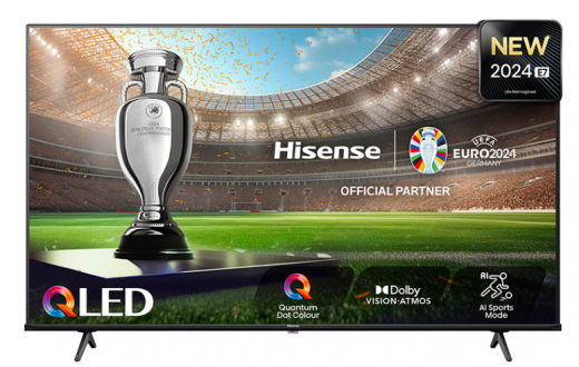 Hisense 43E77NQ Fernseher 109,2 cm (43Zoll) 4K Ultra HD Smart-TV WLAN Schwarz 275 cd/qm