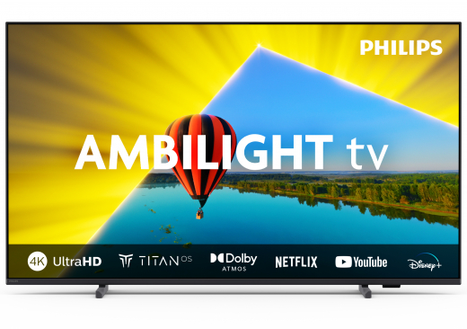 Philips 65PUS8079/12 Fernseher 165,1 cm (65Zoll) 4K Ultra HD Smart-TV WLAN Schwarz 350 cd/qm