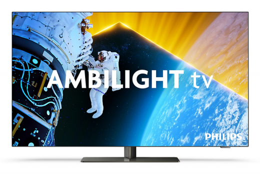 Philips 55OLED849/12 Fernseher 139,7 cm (55Zoll) 4K Ultra HD Smart-TV WLAN Schwarz, Chrom