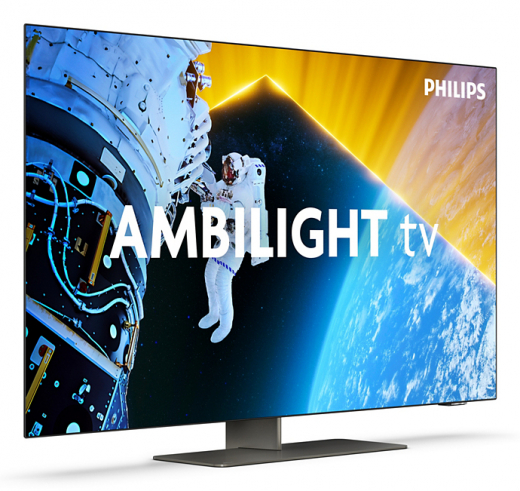 Philips 55OLED849/12 Fernseher 139,7 cm (55Zoll) 4K Ultra HD Smart-TV WLAN Schwarz, Chrom