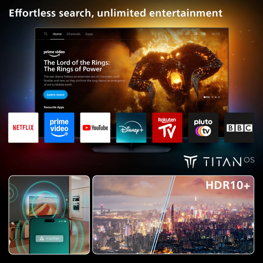 Philips 8500 series 65PUS8500/12 Fernseher 165,1 cm (65Zoll) 4K Ultra HD Smart-TV WLAN Schwarz